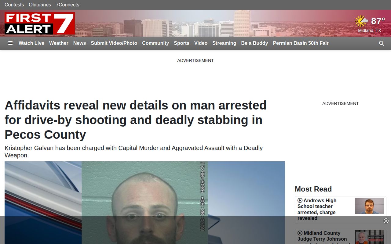 Pecos County arrest record reporting context from First Alert 7